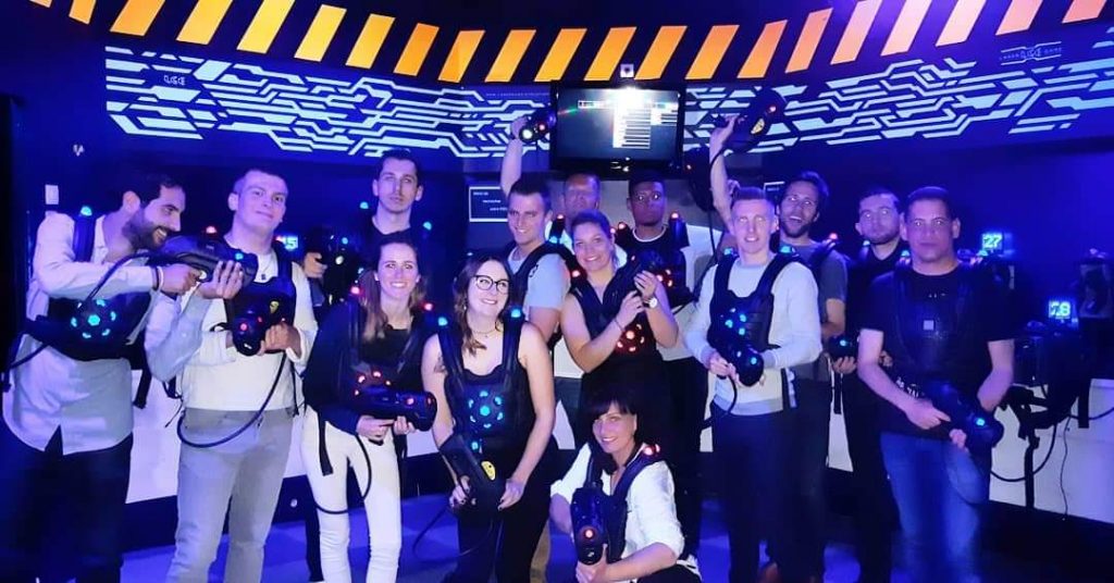 Une fine équipe Yepngo au laser game